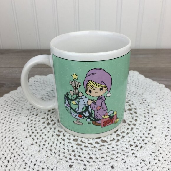 Precious Moments Ceramic Christmas Mug, Vintage 1996 Enesco - Picture 2 of 10
